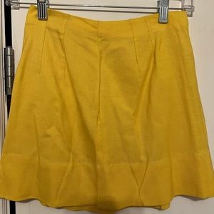 Vintage yellow mini skirt